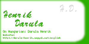 henrik darula business card